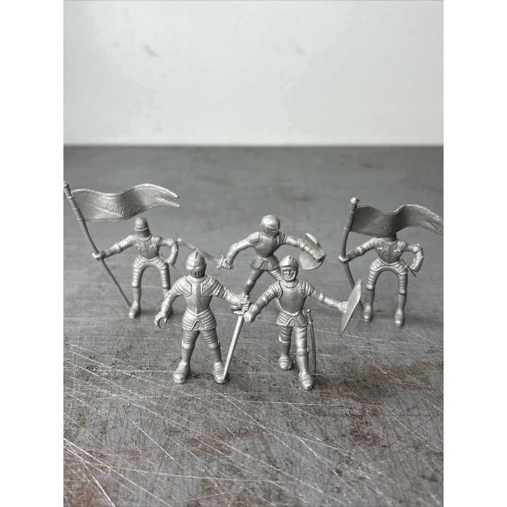 Vintage 1950s Louis Marx Prince Valiant Medieval‎ Knights Castle Lot Of 5